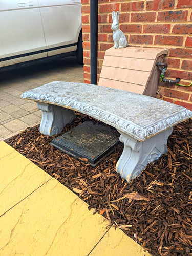 Grey concrete outdoor garden - concrete,