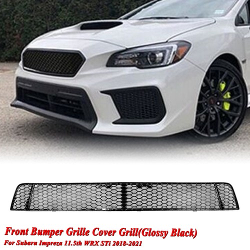 Gloss black front lower grill - black,