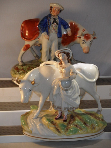 Antique staffordshire figures - antique,