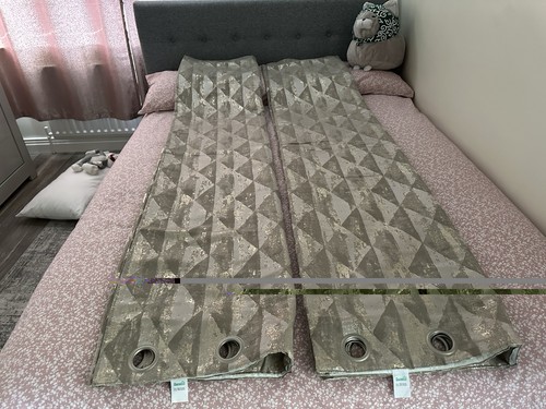 Dunelm cream gold metallic - gold,