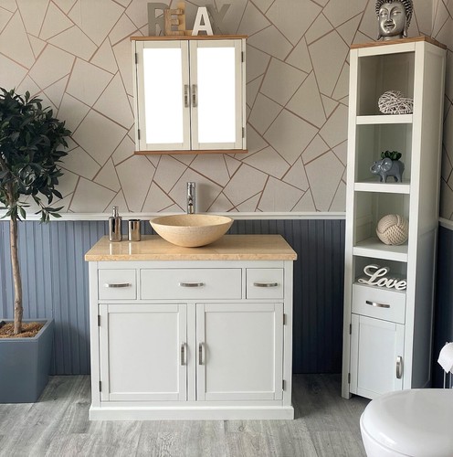 Bathroom vanity off white - bathroom,