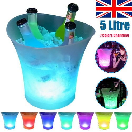 Led ice bucket colour - led,