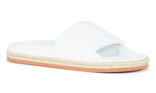 Superga White Organic Cotton Slip On Sliders Slides Sandals Flat Shoes Size 3 36