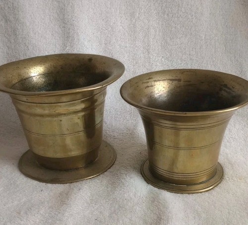 Two antique solid - solid, mortar
