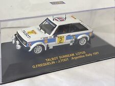 1/43 TALBOT SUNBEAM LOTUS RALLY ARGENTINA 1981 GUY FREQUELIN