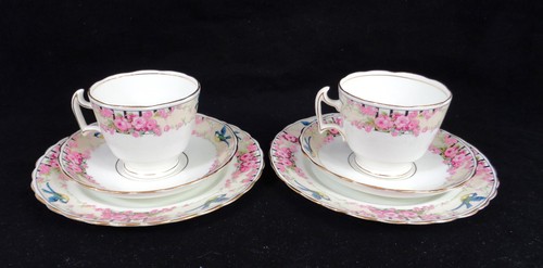 Pair tuscan china teacup - pair, of