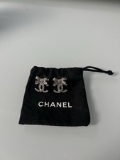 Chanel Double CC Logo Stud