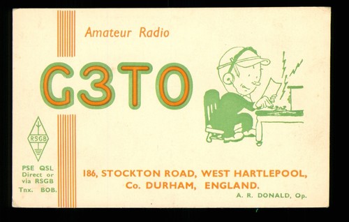 Qsl card radio - radio, west