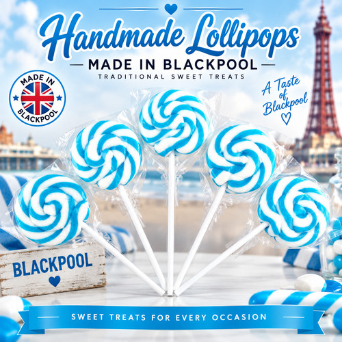 Blue and white wheel - 30, pops