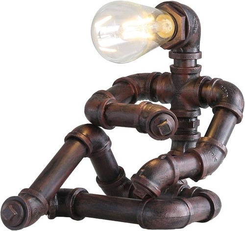 Steampunk robot table - steampunk,