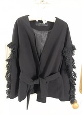 Ladies Zara Black Ruffled