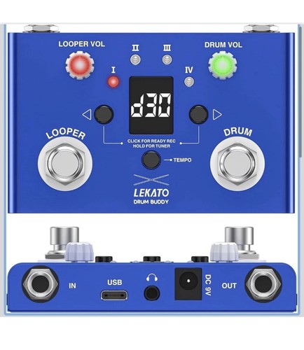 Lekato drum looper pedal with - pedal,