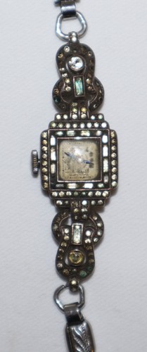 Vintage silver marcasite - silver,