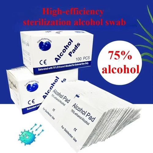 100x alcohol wipes with - 100x, 70%