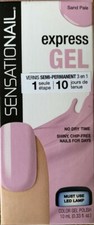 SENSATIONAIL Express Gel Nail Polish one step polish in sand pale 10ml *3 FOR 2