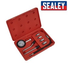 Sealey Compression Tester - Pertol Engines - 8pc Kit in Storage Case - CT955