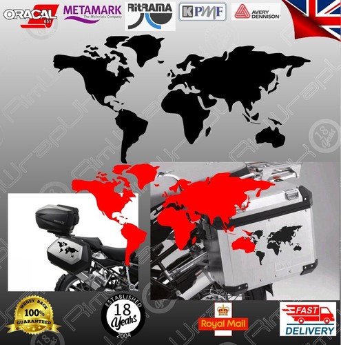 Panniers sticker world map - panniers,