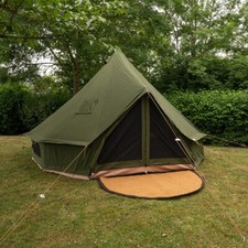 4M Bell tent with chimney fitting | 100% Cotton canvas | Choose your colour