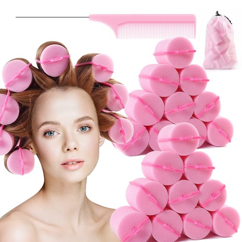 Jumbo foam sponge hair roller - sponge,