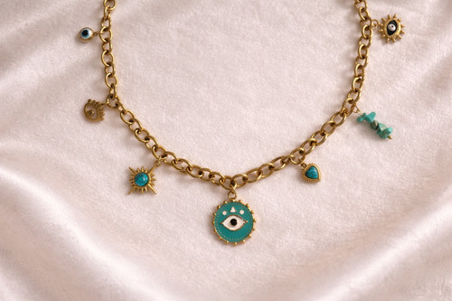 18k gold plated - gold, charm