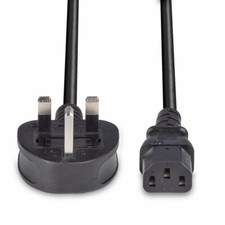 Power Cord UK Plug to IEC