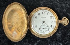 1910 Waltham 7j, 0s, Grade 161 Full Hunter Pocket Watch!