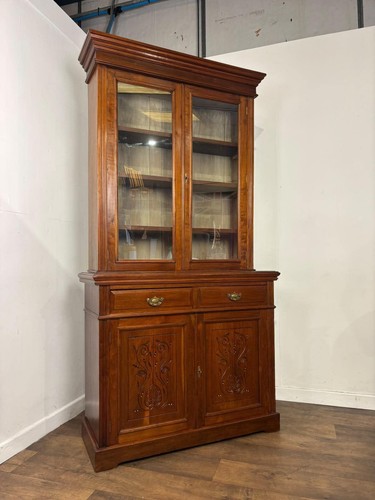 Edwardian mahogany glazed - mahogany,