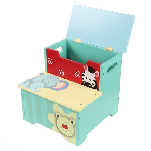 Steps wooden step stool kids - 2-steps,