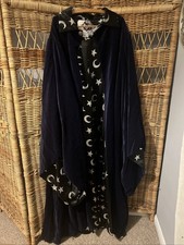 Blue Velvet Wizard Cloak Cape