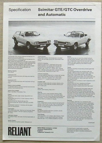 Reliant scimitar gte gtc car - &,
