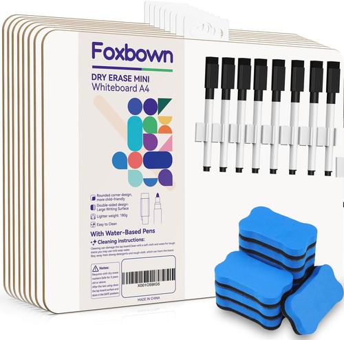 Pack mini dry erase white - pack,