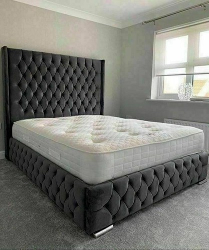 Luxury winged chesterfield bed - winged,