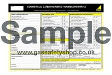 Gas Safe Certificate - Commercial Catering Record Pad
