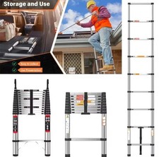 5M Stainless Steel Ladder Telescopic Heavy Duty Multi-Purpose Extendable