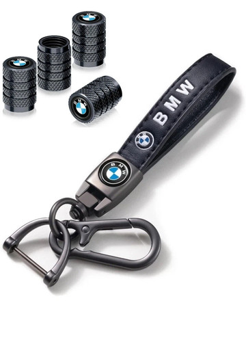 Bmw luxury leather keychain - leather,