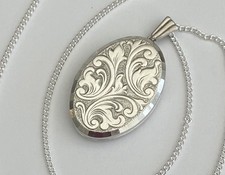 Vintage Sterling Silver Oval