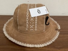 UGG Sheepskin Brown Bucket Hat