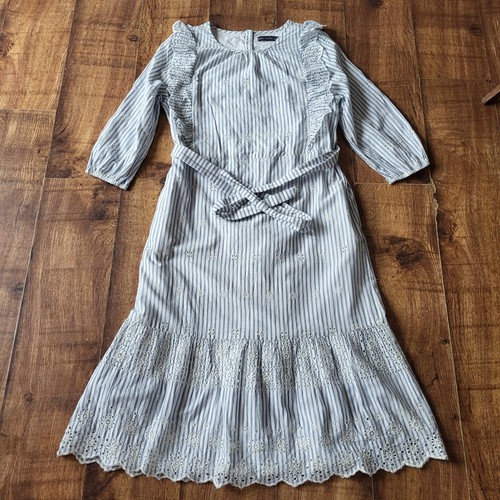 Romantic striped broderie - m&s,,