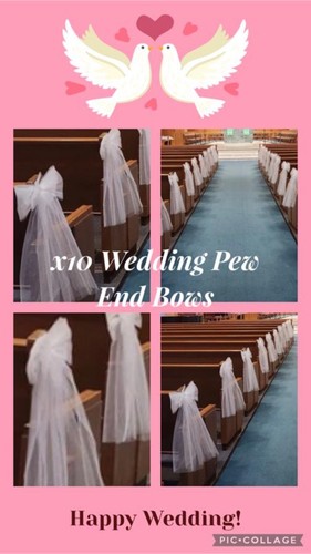 Wedding church pew - x,