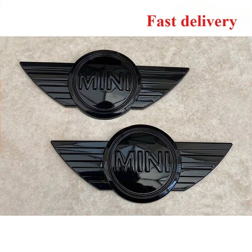 2xblack mini cooper - mini, emblem