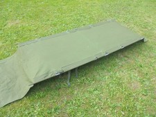 Genuine British Army - Safari style canvas camp bed. VGC