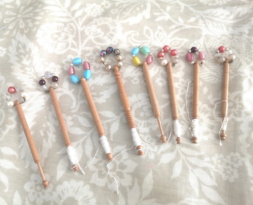 Vintage lace making - vintage, bobbins