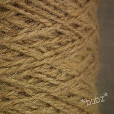BERBER RUG MAKING WOOL BEIGE TWEED 400g CONE WEAVING YARN BB43 CARPET WHIPPING