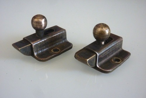 Pair vintage metal cabinet - pair,