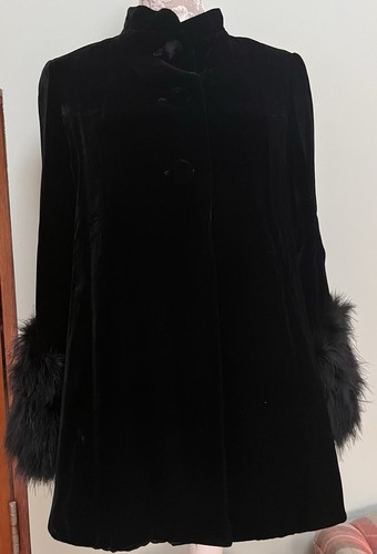 Vintage 60s black velvet - 60s,