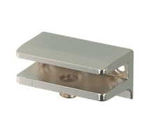 Glass shelf clamp support