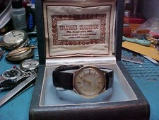 VINTAGE MANS ULYSSE NARDIN CHROMOMETER 1858 AUTOMATIC 17J IN ORIGINAL BOX