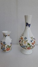 Aynsley Cottage Garden Vintage Fine Bone China Bud Vases x 2