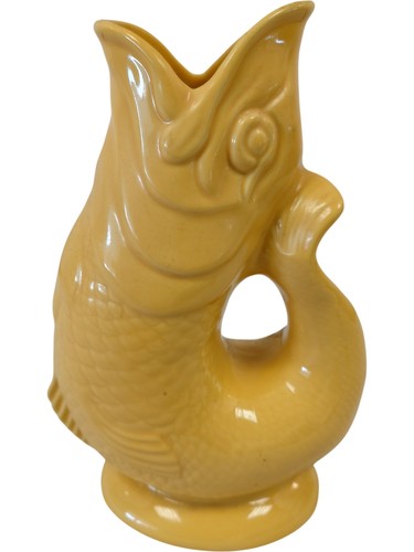Wade gluggle jug vase - jug, yellow