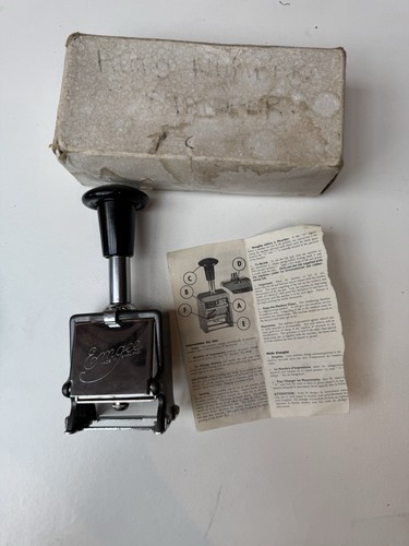 Vintage emgee numbering - emgee,
